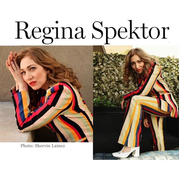 Alice + Olivia Breann Denim Boheme Striped Multi Fitted Blazer Jacket Size 4 - Picture 15 of 15